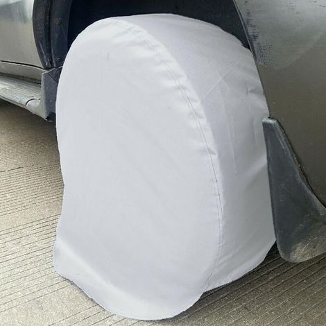 Confezione da 4 copri pneumatici impermeabili per auto, camper e camion - Adatti a pneumatici da 27-29" di diametro (1/5)