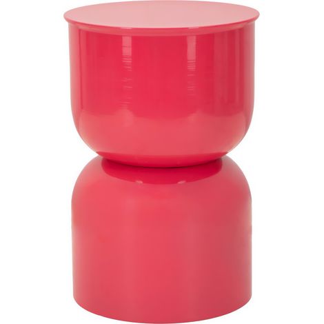 Beistelltisch OYI, Metall, fuchsia, Ø 31x46 cm