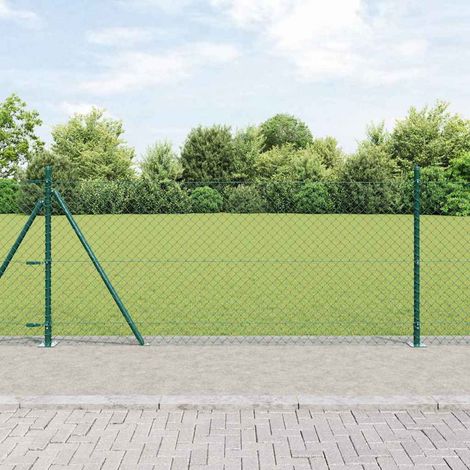 Zaunpfosten Grün 0.8 x 25 m (60 x 60 mm Maschen) Stahl