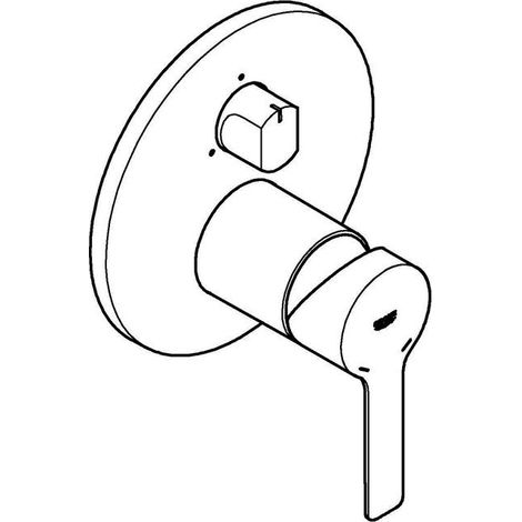 Grohe Lineare Einhandbatterie mit 3-Wege Umstellung, 24095DC1 (1/5)