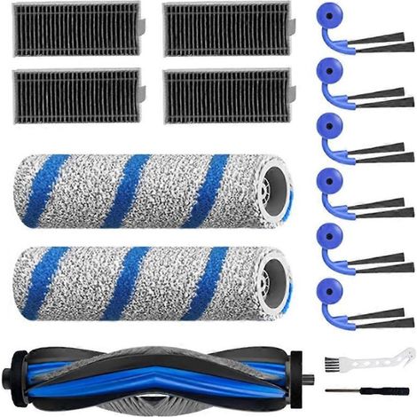 15 ricambi per l'aspirapolvere robot Ecovacs Deebot X11 Pro Omni/X11 Pro/X11: spazzola laterale principale, rullo di pulizia e filtro HEPA. (1/5)