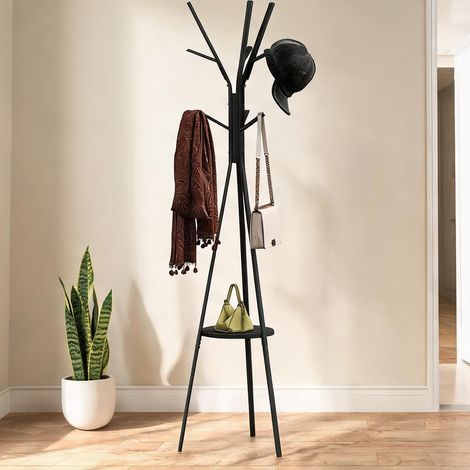 Armoire coloris noir en fer MDF 45 x 45 x 180 cm (1/5)