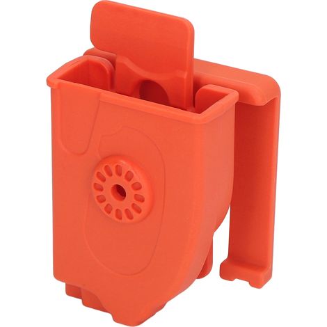 Étui de protection ergonomique et léger en polycarbonate pour ciseaux de secours d'urgence, idéal pour le camping (orange). (1/5)