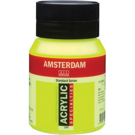 Peinture Acrylique - Jaune reflex - 256 - Amsterdam - Pot de 500ml (1/2)