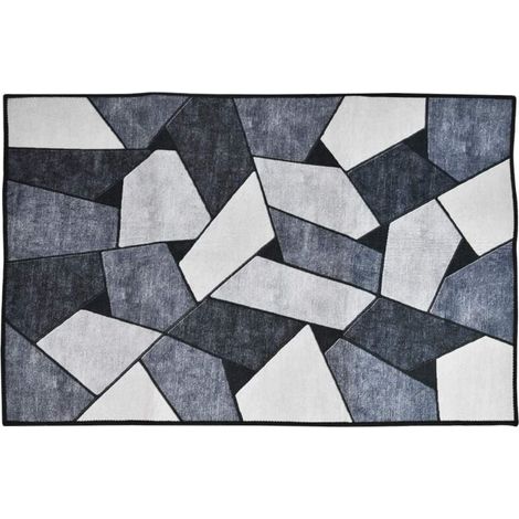 Tapis d'entrée antidérapant 50 x 80 cm – Absorbant, lavable en machine, résistant – Idéal pour entrée, salon, chambre, couloir et cuisine