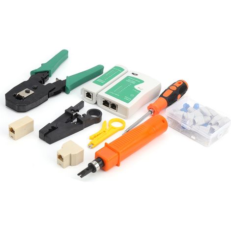 Kit d'outils de câblage réseau portable professionnel avec accessoires de détection de câbles YG-P310 DC 9V (1/5)