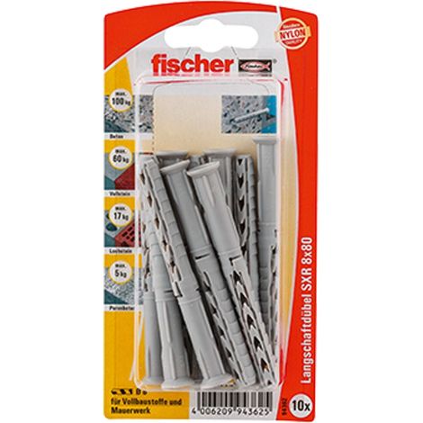 Fischer 10x Tasselli a per telaio SXR 8X80 - 94362