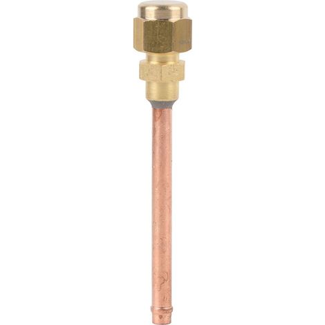 Soupape de Service à Soudure en Laiton pour Gaz R410A, Sens Unique, Commande Manuelle, pour Systèmes de Climatisation (189 caractères) (1/5)