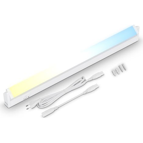 LED Unterbaulampe schwenkbar, CCT Unterbauleuchte Küche, Farbtemperatur einstellbar, Schrankleuchte, Weiß, 54,5 cm, 6,5 Watt, 800 Lumen