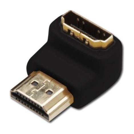 Adapter de Grafik ASSMANN HDMI, HDMI Typ A auf HDMI Typ A (90°), 4K Ultra HD 60Hz, 3840 x 2160 Pixel, schwarz