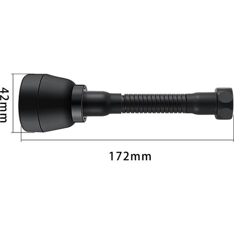 Mousseur Robinet Pivotant, Rallonge Robinet Cuisine,Lavabo Universelle en Laiton,Flexible Robinet Cuisine à 360 °,Trois Modes Pressurisation Anti-Eclaboussures,Accessoires Cuisine 172mm(Noir ) (1/5)