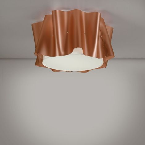 Plafonnier 5 Lumières Cuivre Cm. 60 x 32h