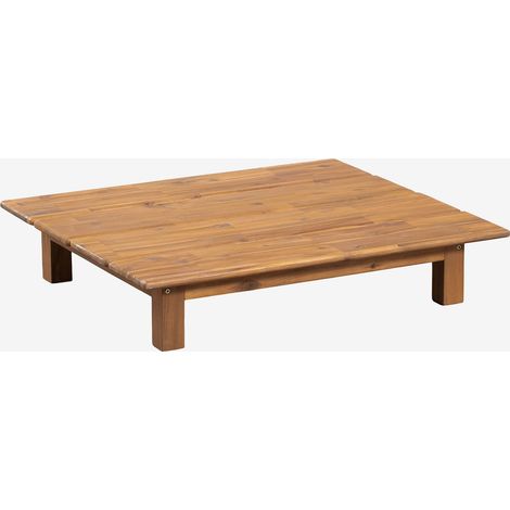 Tavolino da giardino rettangolare 85x75 cm in legno di acacia Brina SKLUM (1/5)