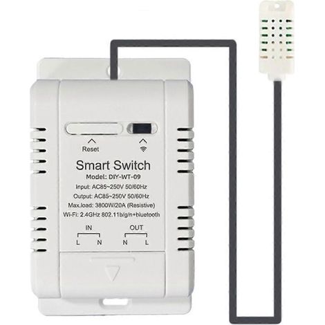 Interrupteur de température et d'humidité Wi-Fi 20A-- (1/5)