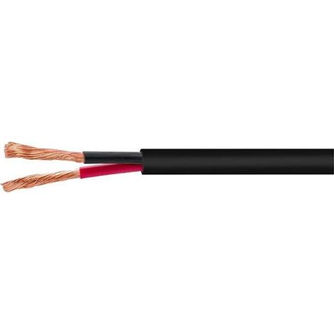 Cavo UL2464 2x20 AWG guaina esterna nera anime rosso e nero (1/2)