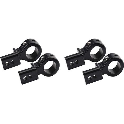 Support de phare LED pour moto, fixation réglable 20-32 mm, lot de 4, noir QAQ (1/5)