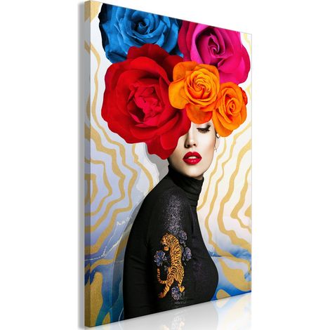 Tableau Tiger on Shoulder Vertical - 40 x 60 cm (1/3)