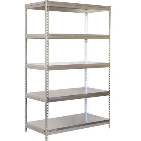 Simonrack Scaffale metallico zincato 120 cm di larghezza (1/3)