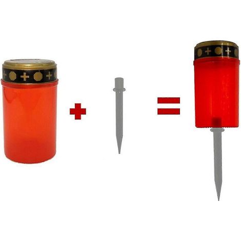 Bougie solaire funéraire, lampe éternelle, commémorative pour cimetière, lumières solaires LED (1/2)