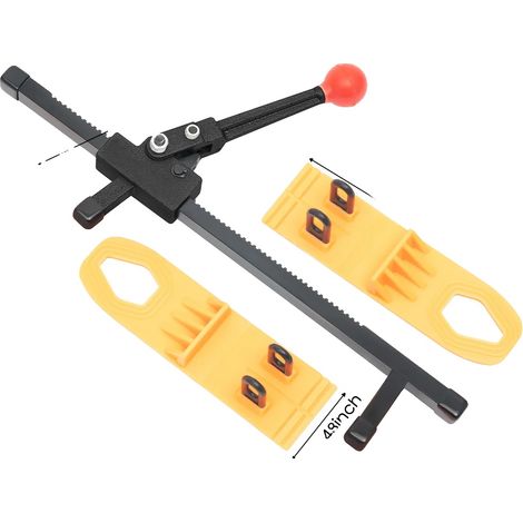Herramienta para reparar abolladuras sin pintura, construcción de metal duradera, fácil de usar, color amarillo. (1/2)