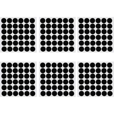 Feltrini autoadesivi per mobili – 216 pezzi rotondi neri, 15 mm × 5 mm, protezione efficace e silenziosa per pavimenti
