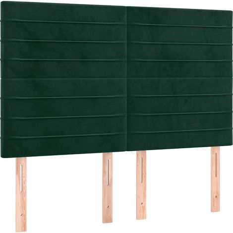 Maison Exclusive - Testiera Verde Scuro 144x5x118/128 cm Velluto