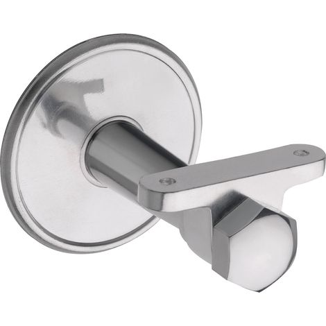 Handlaufträger, Rosetten ø 70 mm, Wandabstand 65 mm, Aluminium poliert