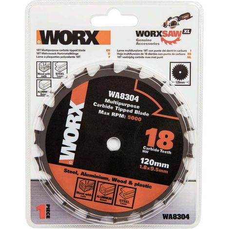 Lame de scie circulaire multimatériaux WA8304 Ø120 mm (1/2)
