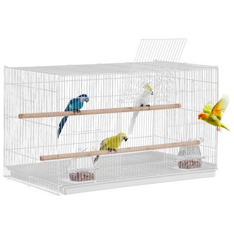 Cage Oiseau 760 x 460 x 455 mm Petite Cage Oiseaux en Métal (1/5)