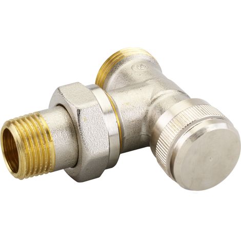 Danfoss Rücklaufverschraubung RLV 15 G 3/4" AG, Eckausführung, vernickelt (1/4)