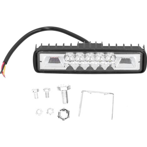 Projecteur LED Voiture 48W 12V Etanche - Clignotant Rouge/Bleu (1/5)