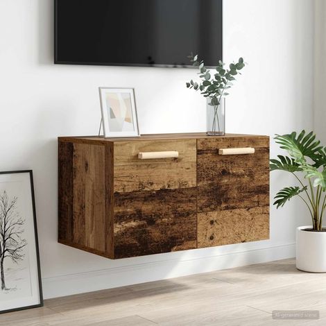 Beyamis Armoire murale en bois vieilli, 60 x 36,5 x 35 cm, bois d'ingénierie (1/5)