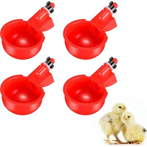 Abreuvoir Poules, Abreuvoir Automatique Poule, Abreuvoir Volaille, Volaille Automatique Abreuvoir, Tasses Automatiques de Buveur de Poulet pour Poulets, Canards, Oies, Dinde, Caille D'oiseau, Volaille (1/5)