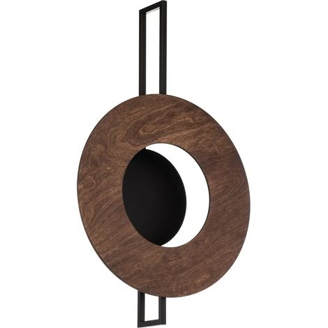[NEUWERTIG] B-Ware Nowodvorski Lighting Wandleuchte Wandlampe Sunset Holz Dunkelbraun Schwarz