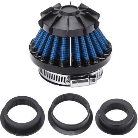 Filtro aria 4 in 1 con diametro interno di 35 mm, 42 mm, 48 mm e 50 mm per pit bike, mini moto, sport utility vehicle, colore blu. (1/5)