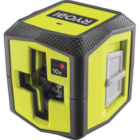 Ryobi RBCLLR1 Roter Laser-Nivellierlaser, 2 Linien, 10 m, selbstnivellierend, 3. Klasse 2 1 mW