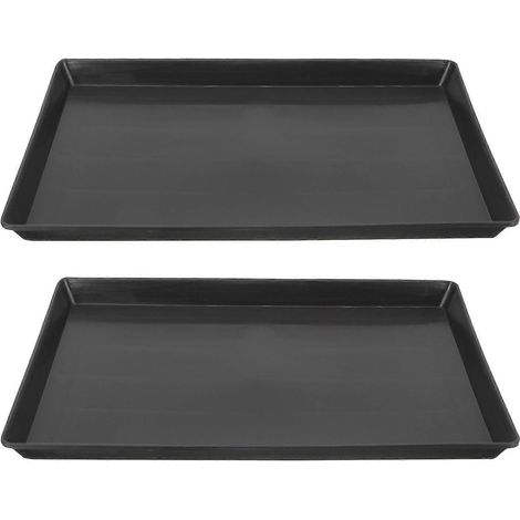 Lot de 2 plateaux de remplacement pour cages à oiseaux, petits chiens, perroquets et lapins - WELLNGS