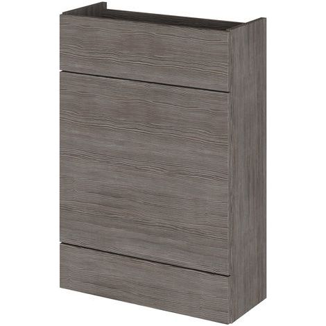 Hudson Reed Fusion Compact Anthracite Woodgrain 600mm Toilet Unit - OFF547 (1/4)