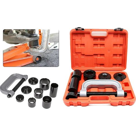 Kit d'outils de presse à rotule, acier forgé robuste, 28 cm x 8 cm x 38 cm, compatible avec les véhicules 2WD et 4WD, comprend des adaptateurs 4WD, adaptateurs de plusieurs tailles (1/5)