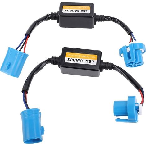 Décodeur de phare LED 9004 9007, 2 pièces, Anti-scintillement, DC 9 à 16V, Plug and Play, éliminateur d'erreur Canbus (1/5)