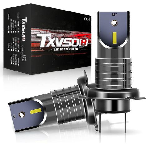 Kit de conversion d'ampoules LED H7 pour phares de voiture, 110 W, 30 000 lm, compatible Canbus, faisceau 6 000 K (1/4)