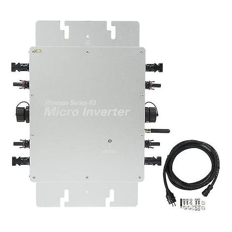 Micro Inversor 1400W 10 Años de Garantía  Gris   IluminaShop