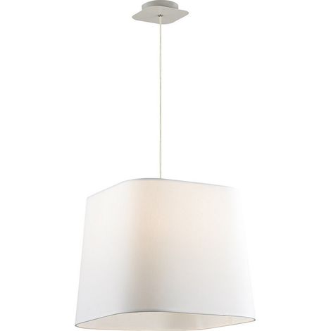 Suspension blanche ROMEO Italux Ø40 E27 tissu dimmable