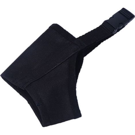 Hundemaulkorb – Atmungsaktives Oxford-Gewebe – Verstellbare Schnauze und Hals – Für große Hunde (XL) – Schwarz – 1 Stück (1/5)