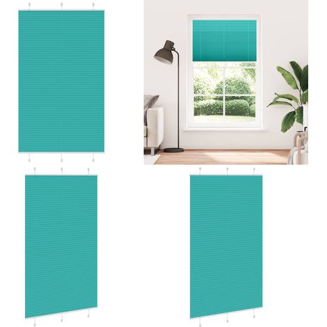 vidaXL Plissee Petrolgrün 120x200 cm Stoffbreite 119,4 cm Polyester (1/5)