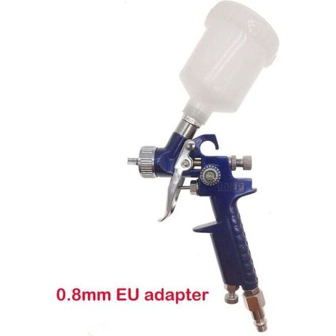 KZQ Professionelle Mini-HVLP-Farbspritzpistole für Autos mit pneumatischer Airbrush und 1,0-mm-Düse
