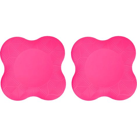 2 Pièces Coussin de Protection Genou Coude Sport Yoga Fitness Antidérapant Double Face Rouge (1/5)