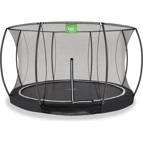 EXIT Black Edition Ground Trampoline 12ft – Black