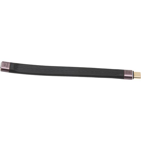 Câble USB-C 40Gbps PD 100W, Mâle à Femelle, Double Tête FPC, Charge Rapide Durable (1/5)