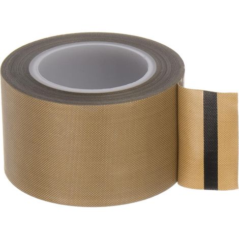 Rouleau de ruban adhésif PTFE haute température Sourcing Map Fabric 1,5 po x 33 pi, épaisseur 0,18 (1/5)